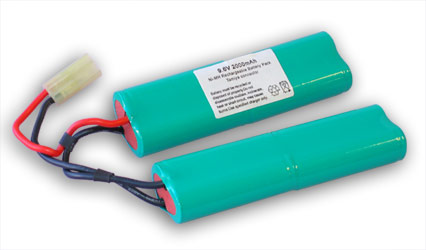 9.6v 2000mAh Nun-Chuck NiMh Battery